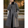 Women's Woolen Coat Plus Size Loose Mid-length