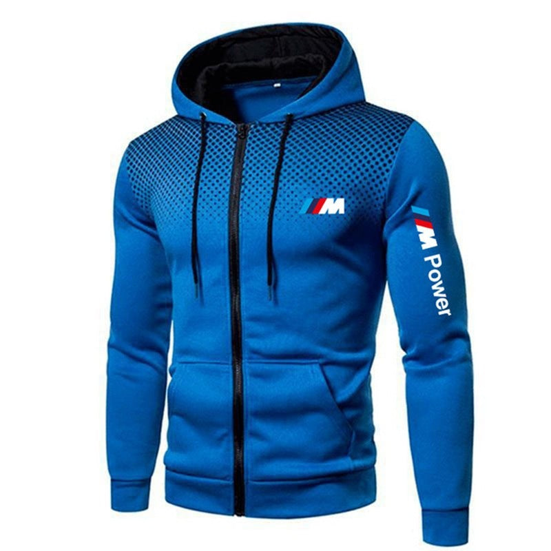 Cotton Zip Sweatshirt Sportswear Casual Style Outdoor Jacket