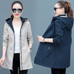 Women's Reversible Mid-length Spring And Autumn Coat