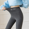 Autumn And Winter Plus Velvet Padded Outer Wear High Waist Pants