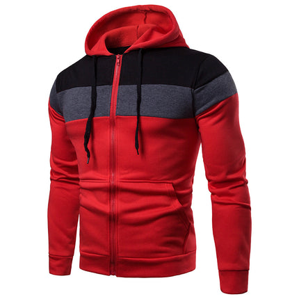 Stitching Together Men's Hoodie With Sleeves