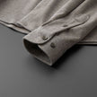 Khaki Thick Warm Woolen Long Sleeves Shirt For Men