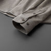 Khaki Thick Warm Woolen Long Sleeves Shirt For Men