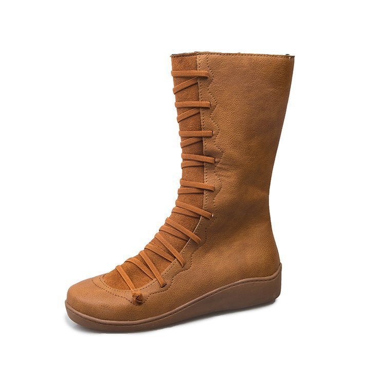 Long low-heel Martin boots