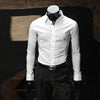 Men's slim business long sleeve shirt