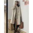 Women's Mid-length Woolen Coat Thickened Small