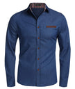 Men's Solid Color Casual Long-Sleeved Shirt