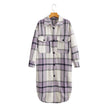 Lapel Button-Breasted Plaid Trench Coat