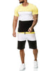 Outdoor Sports and Leisure Color Matching T Sleeve Mens Suit