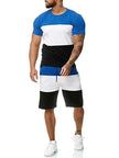 Outdoor Sports and Leisure Color Matching T Sleeve Mens Suit