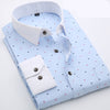 New Shirt In Spring Oxford Spinning Men''s Cotton Long Sleeve Young Middle Aged Shirt Father Slim Fit Business Casual Man