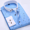 New Shirt In Spring Oxford Spinning Men''s Cotton Long Sleeve Young Middle Aged Shirt Father Slim Fit Business Casual Man