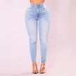 Light Color Stretch Jeans Women