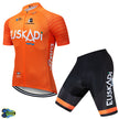 Orange Short Sleeve 12D Cycling Jersey Summer Sports Suit