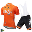 Orange Short Sleeve 12D Cycling Jersey Summer Sports Suit