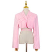 Fashion Simple Lapel Solid Color Short Coat