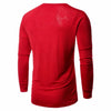 Men's Long Sleeved T Shirt Men's Fashion Casual Solid Color U Neck Sweater Coat