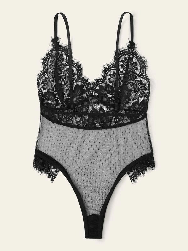 Sexy Lingerie Lace Sexy One-piece Perspective Temptation