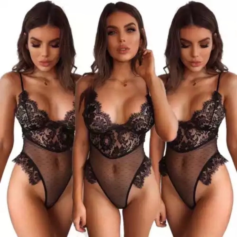 Sexy Lingerie Lace Sexy One-piece Perspective Temptation