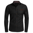 Men's Solid Color Casual Long-Sleeved Shirt