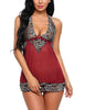 Summer Sexy Women Nightwear V-Neck Lace Lingerie Babydoll