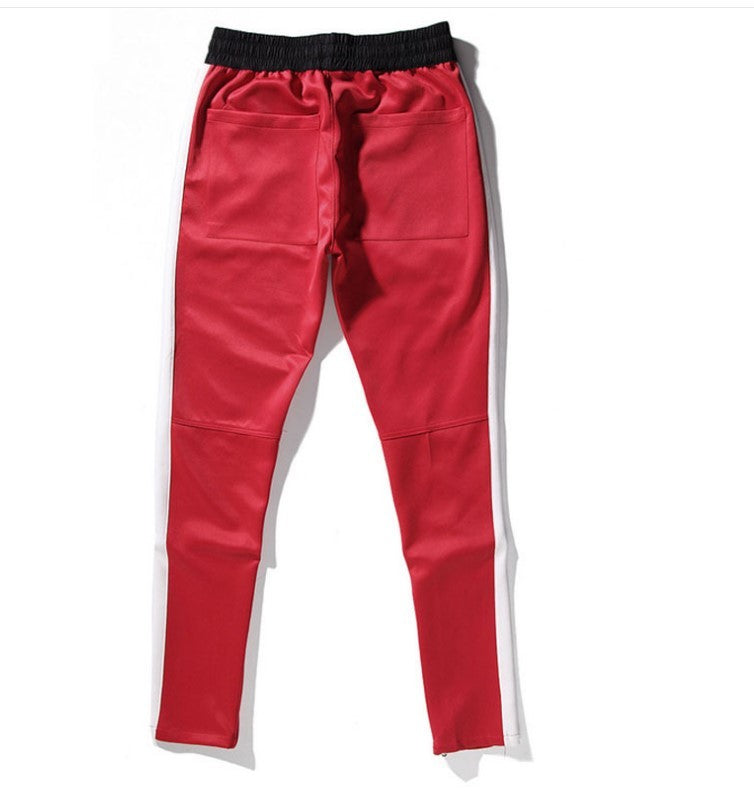 FOG Bibb with uniform pants pants trousers inside zipper retro color stripe men's casual pants