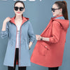 Women's Reversible Mid-length Spring And Autumn Coat