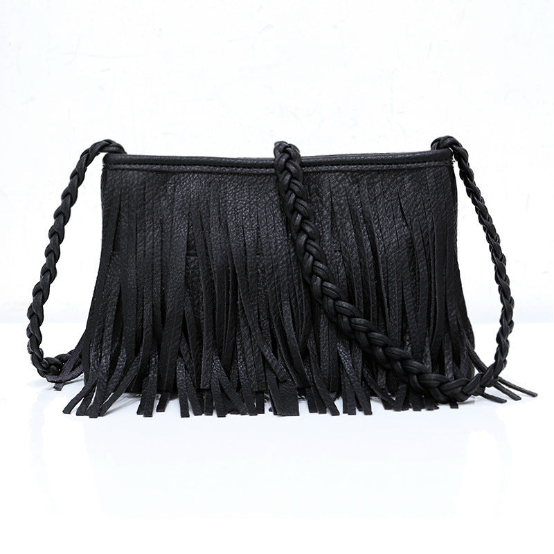 Hand-woven Tassel Bag Shoulder Crossbody Bag