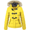 Horn buckle decoration women's cotton coat