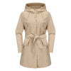 Spring And Autumn New Hooded Waterproof Coat Containing Belt Thin