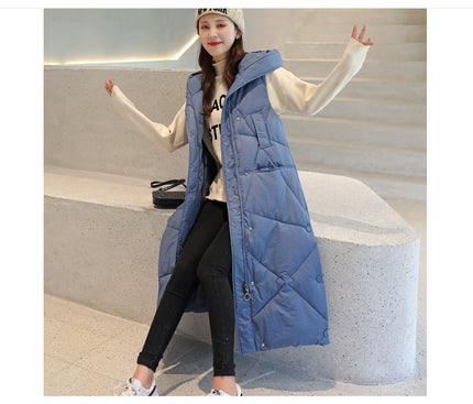 Women's Down Mid-length Thickened Vest Jacket