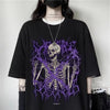 Vintage Gothic Women's T-shirt Men's Printed Short-sleeved Top