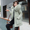 Oversized Fur Collar Cotton-padded Coat Loose Plus Velvet Thickening Women