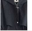 Hooded straight women's trench coat