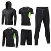 New 5-piece quick drying suit for leisure sports gym