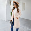 Women's Coat Women's Mid-length Coat With Long Sleeves