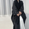 Middle East Turkey Dubai Embroidered Elegant Cardigan Robe