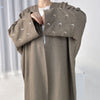 Middle East Turkey Dubai Embroidered Elegant Cardigan Robe