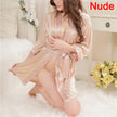 Women's Sexy Lingerie Set Sexy Ice Silk Robe with Bathrobe