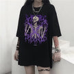 Vintage Gothic Women's T-shirt Men's Printed Short-sleeved Top