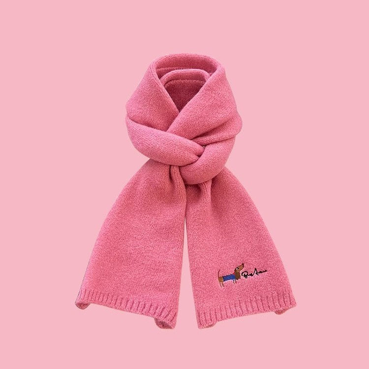 All-matching Warm Cold-proof Wool Knitted Small Scarf Women