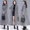 Women retro plaid woolen coat