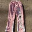 Letter Printed Drawstring Sweatpants For Men And Women