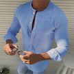 Cotton Round Neck Long Sleeved Men's Shirt