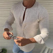 Cotton Round Neck Long Sleeved Men's Shirt