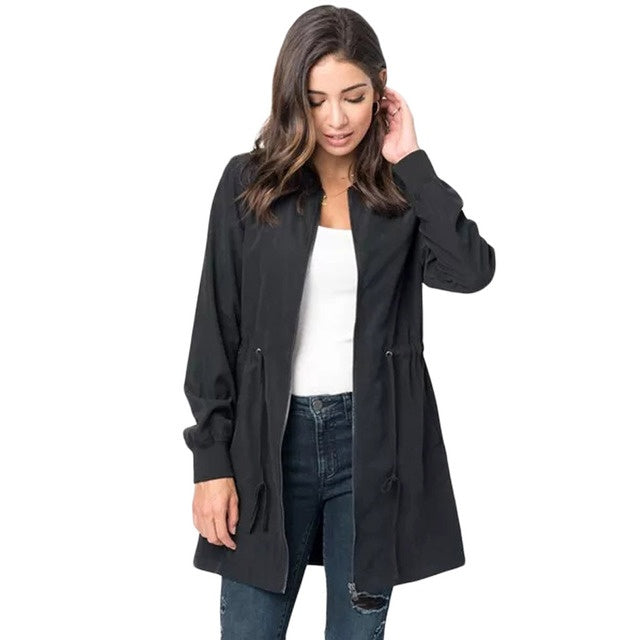 European and American women's new trench coat