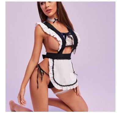 Love Uniform Seductive Maid Lingerie Set Role Play Costume