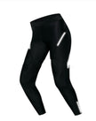 Pure Black Breathable Reflective Cycling Pants