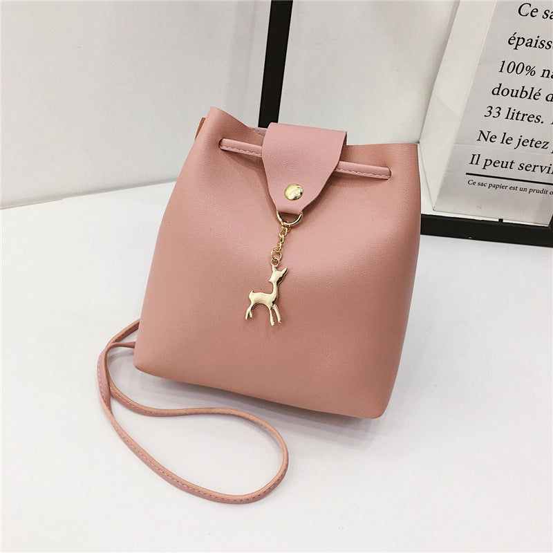 Summer new style pu female bag bucket