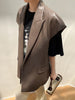 Women's Fashion Retro Elegance Sleeveless Coat PU Leather Vest